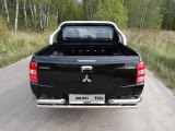 Защита заднего бампера уголки для Митсубиси L200, 2015- Защита заднего бампера уголки для Митсубиси L200, 2015-
