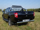 Защита заднего бампера широкая для Митсубиси L200, 2015- Защита заднего бампера широкая для Митсубиси L200, 2015-