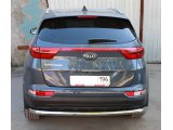 Защита заднего бампера из нержавеющей стали для Киа Спортейдж ( KIA Sportage ) 2016 г.в Защита заднего бампера из нержавеющей стали для Киа Спортейдж ( KIA Sportage ) 2016 г.в
