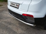 Защита заднего бампера из нержавейки Хендай Крета 2016, d-60,3мм Защита заднего бампера из нержавейки Хендай Крета 2016, d-60,3мм