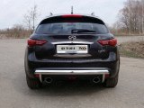 Защита задняя из нержавейющей стали для Инфинити QX70 Защита задняя из нержавейющей стали для Инфинити QX70