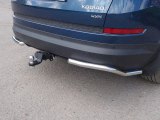 Защита заднего бампера уголки на Шкода Кодиак Защита заднего бампера уголки на Шкода Кодиак