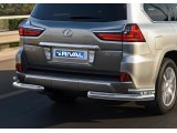 Защита задняя уголки двойные Лексус ЛХ (Lexus LX 570 и LX 450) Защита задняя уголки двойные Лексус ЛХ (Lexus LX 570 и LX 450)