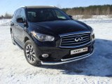 Защита передняя двойная для Инфинити JX35 - INFJX3513-03 Защита передняя двойная для Инфинити JX35 - INFJX3513-03