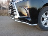 Защита переднего бампера двойная для Лексус LX450, 2015- Защита переднего бампера двойная для Лексус LX450, 2015-