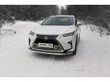 Защита переднего бампера с ходовыми огнями для Лексус RX200t, 2015- Защита переднего бампера с ходовыми огнями для Лексус RX200t, 2015-
