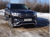 Защита передняя для Ленд Крузер 200 Executive волна из нержавеющей стали Защита передняя для Ленд Крузер 200 Executive волна из нержавеющей стали