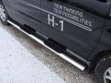 Пороги овальные с накладкой для Хундай Старекс H1 Пороги овальные с накладкой для Хундай Старекс H1