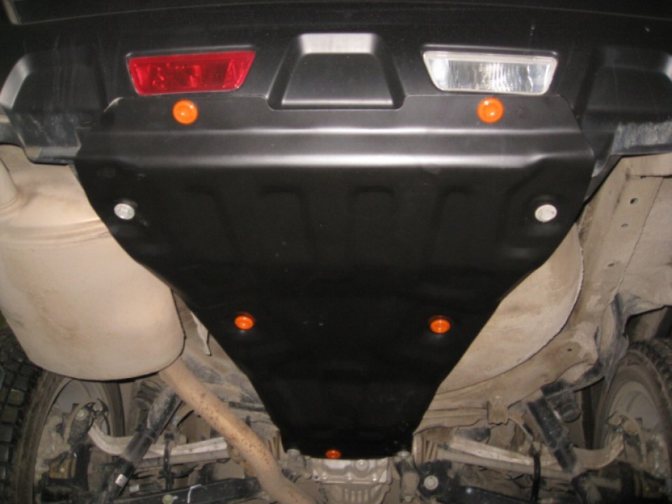 Защита заднего бампера низ. Nissan X-Trail (2007-)