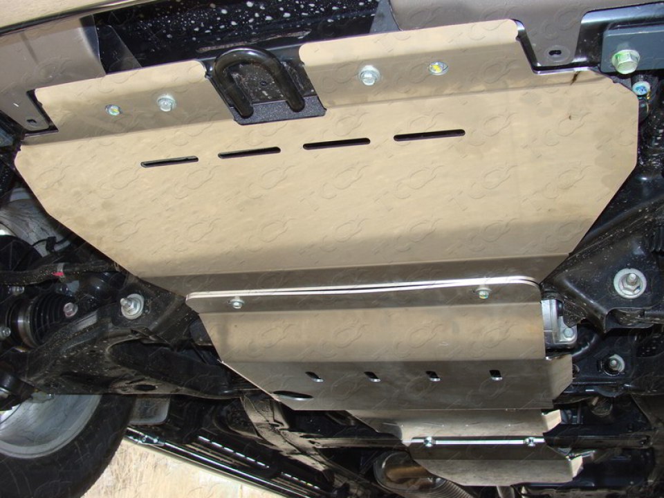Защита картера двигателя (алюминий) 4 мм для Ниссан Патрол 2014
