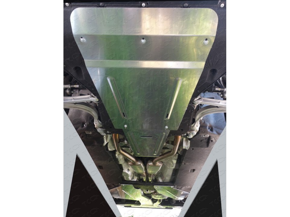 Защита картера двигателя алюминий 4 мм для Ауди Q7 2015-