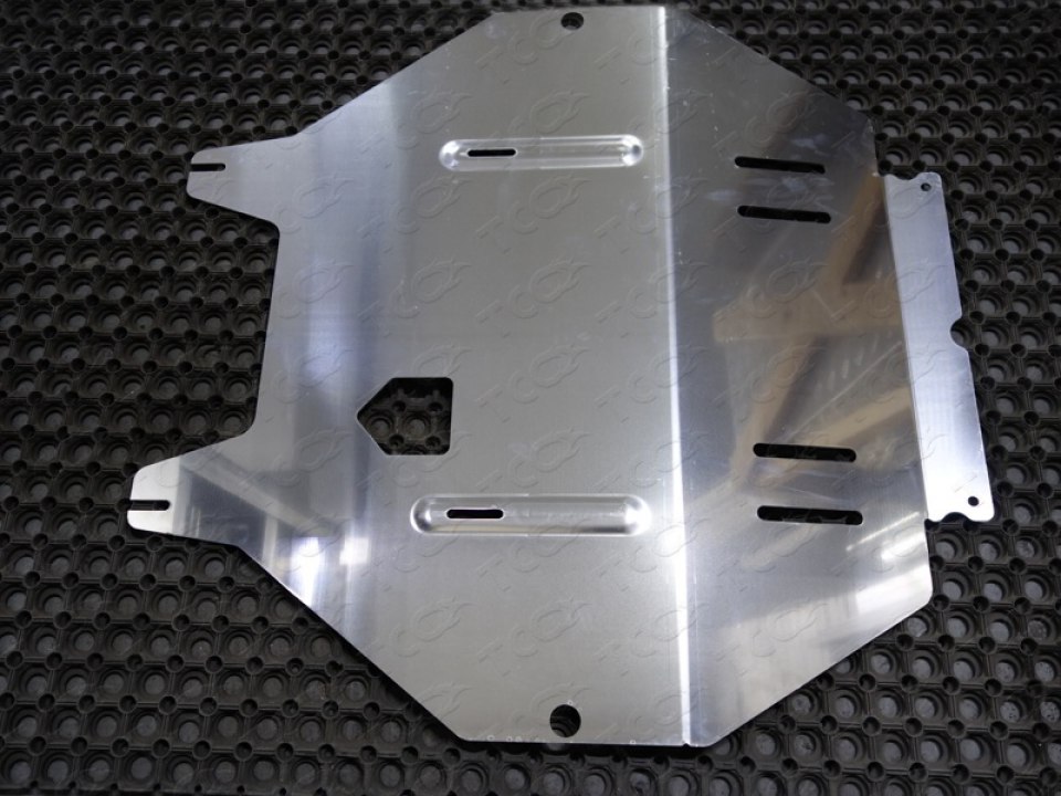 Защита картера двигателя и КПП алюминий для Митсубиси Аутлендер 2015