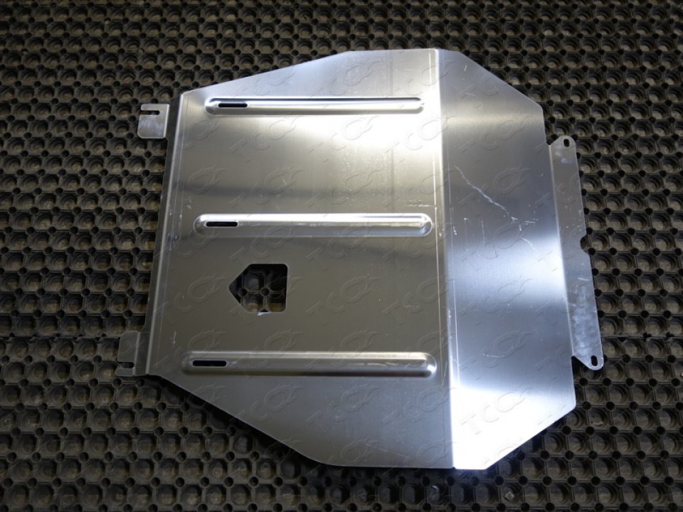 Защита картера двигателя и КПП алюминий для Митсубиси Аутлендер 2015