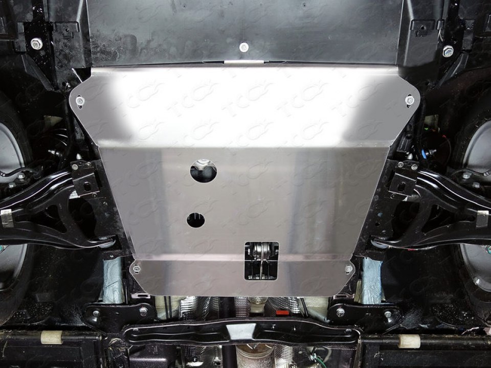 Защита картера двигателя алюминий 4мм для Рено Каптур (RENAULT KAPTUR 2016-)