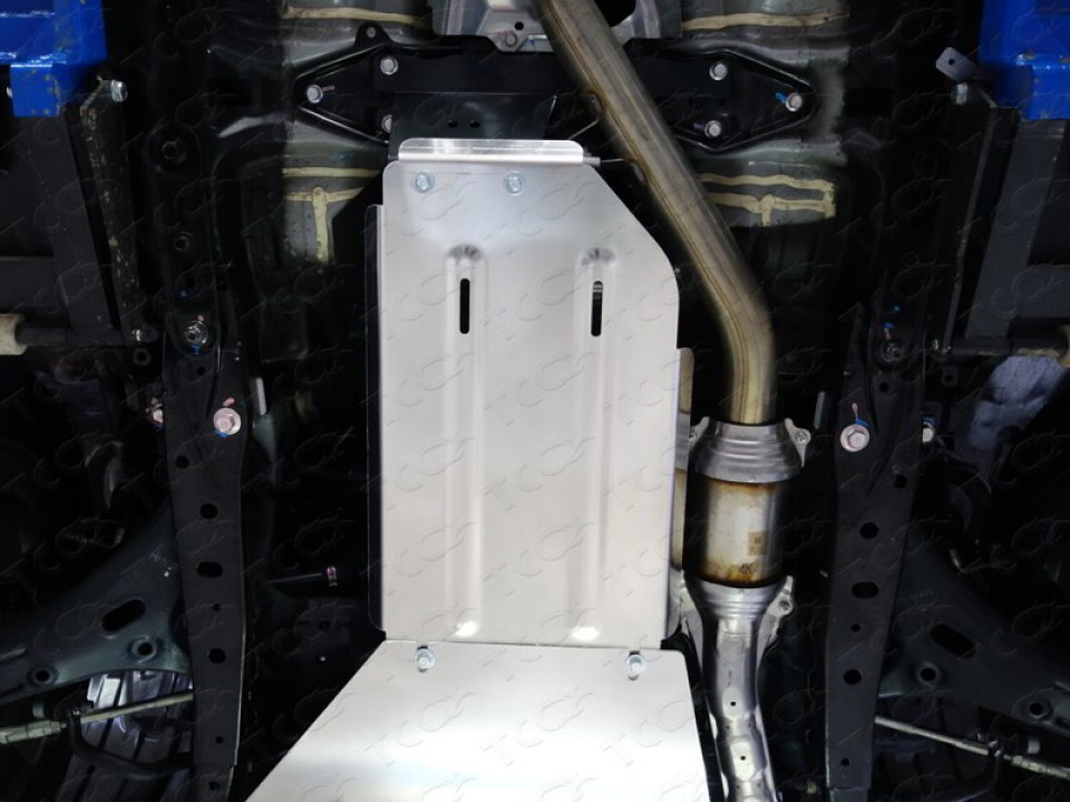 Защита коробки передач (КПП) алюминий 4мм для Субару Аутбек 2015-