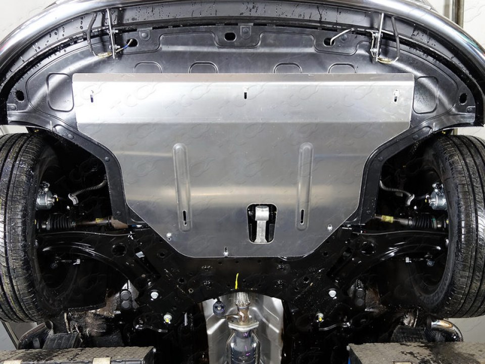 Защита картера двигателя алюминий 4мм для Хендай Крета 2016