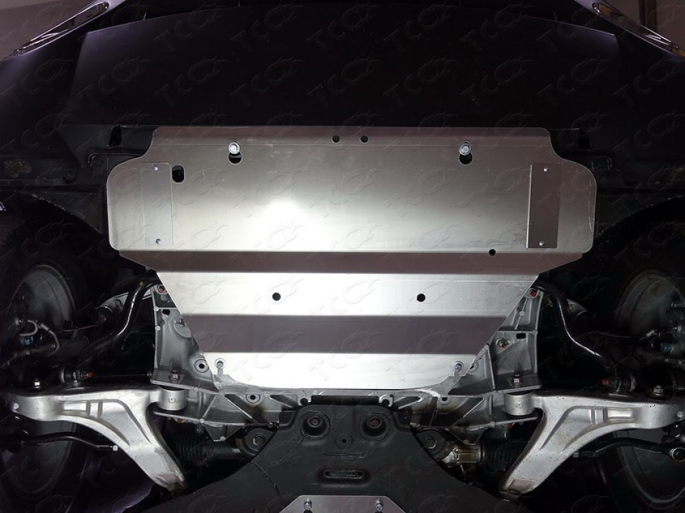 Защита картера двигателя алюминий 4мм для Инфинити QX70