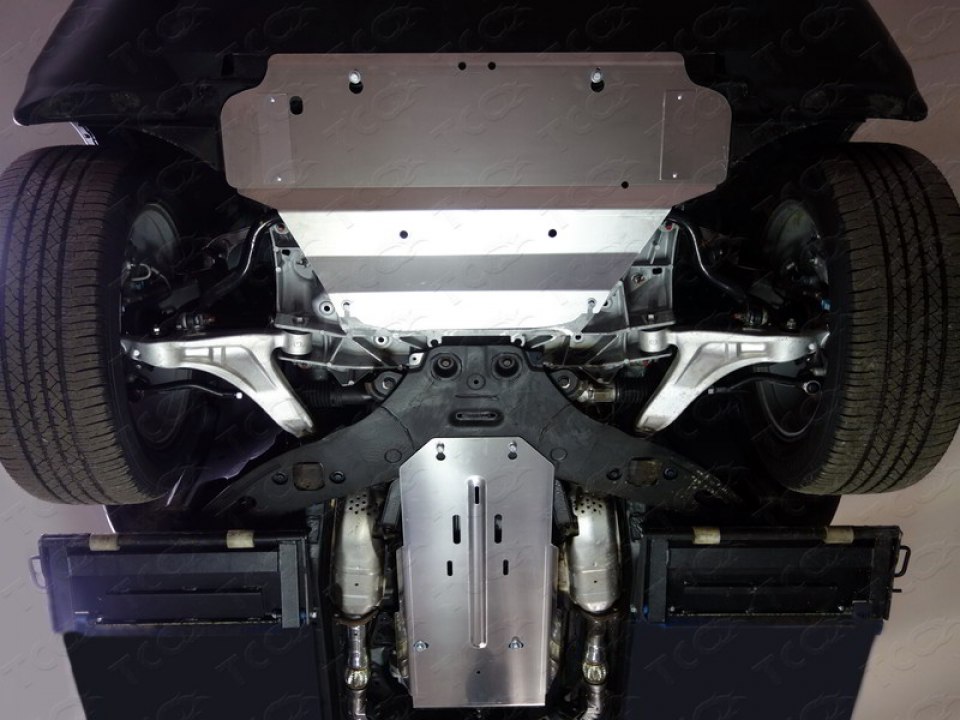 Защита картера двигателя алюминий 4мм для Инфинити QX70