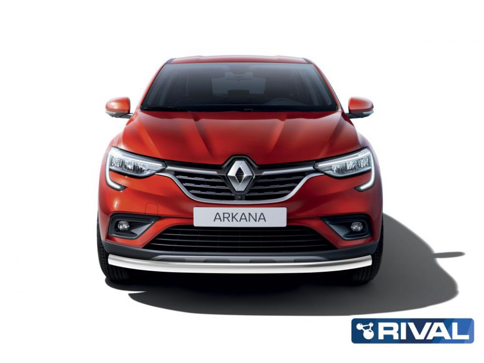 Защита переднего бампера одинарная на Renault Arkana