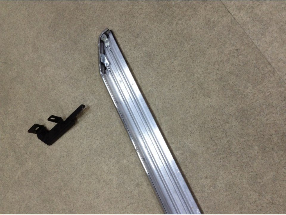 Пороги алюминиевые комплект для Хендай Санта Фе (Hyundai Santa-Fe 2012-)