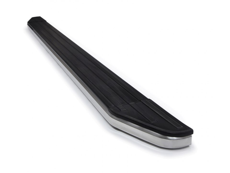 Подножки алюминиевые с пластиковой накладкой комплект для Тойота Рав 4, 2013-